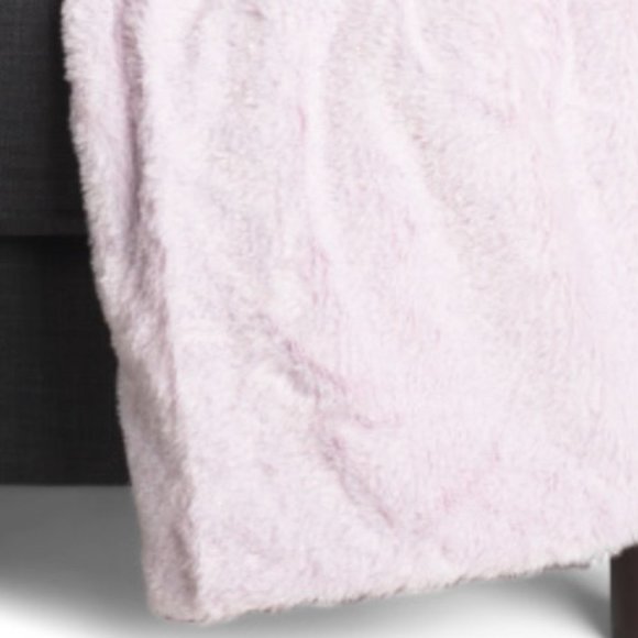 CUPCAKES & CASHMERE THROW SPARKLE BUNNY LILAC FAUX FUR BLANKET - Picture 3 of 16